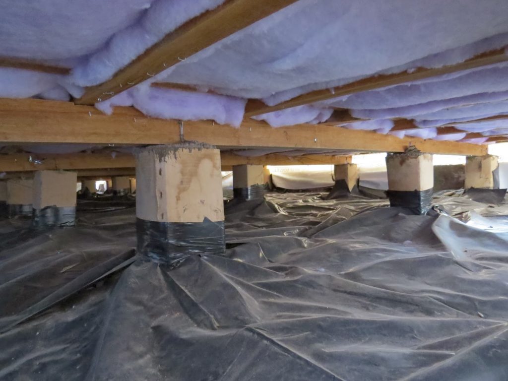 underfloor insulation and piles